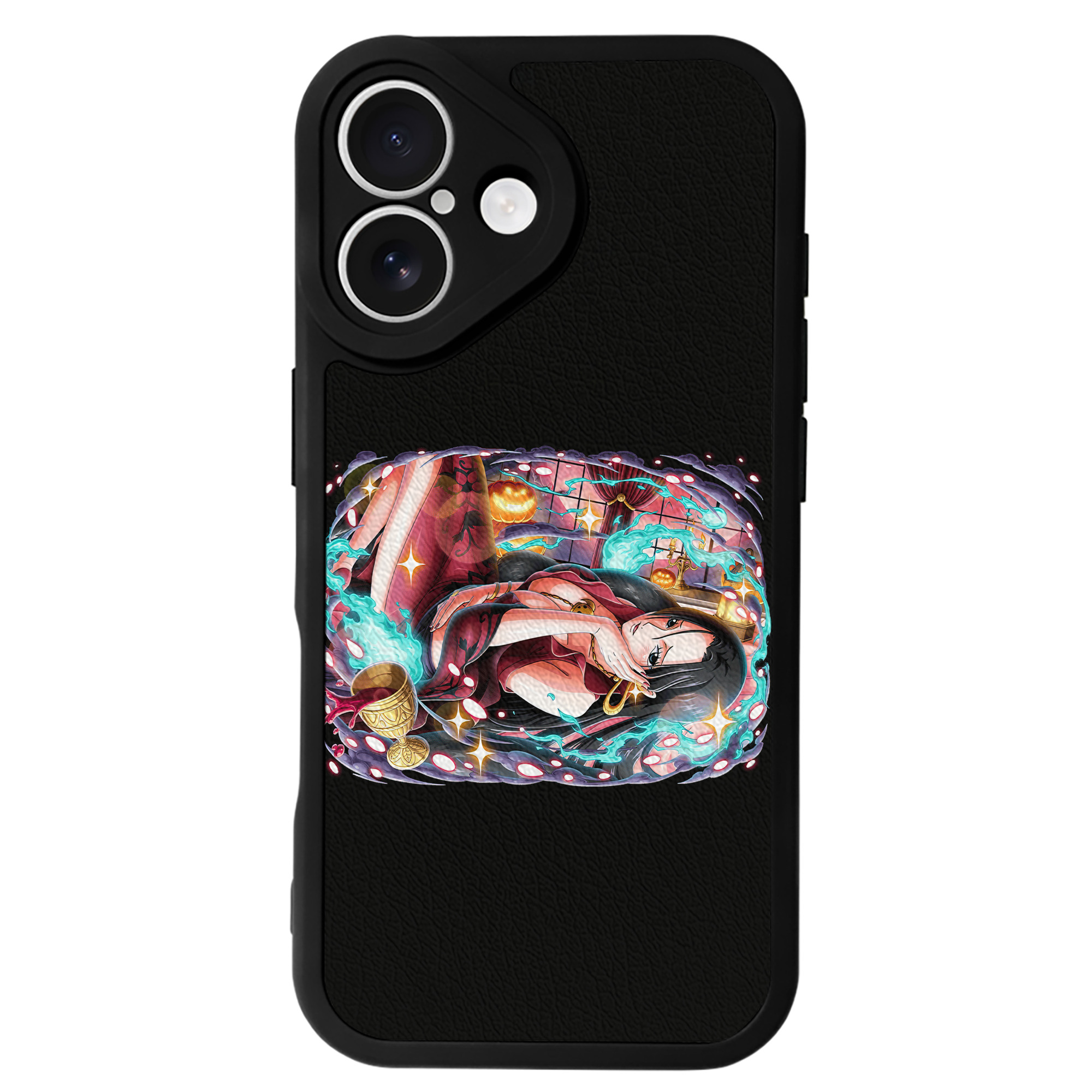（画像用） ワンピース ボア・ハンコック ONE PIECE Boa·Hancock 【iPhone 16シリーズ対応】シリコンスマホケース（レザー調） 材質：シリコン